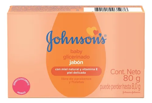 JOHNSON´S BABY JABON DE GLICERINA X80GR